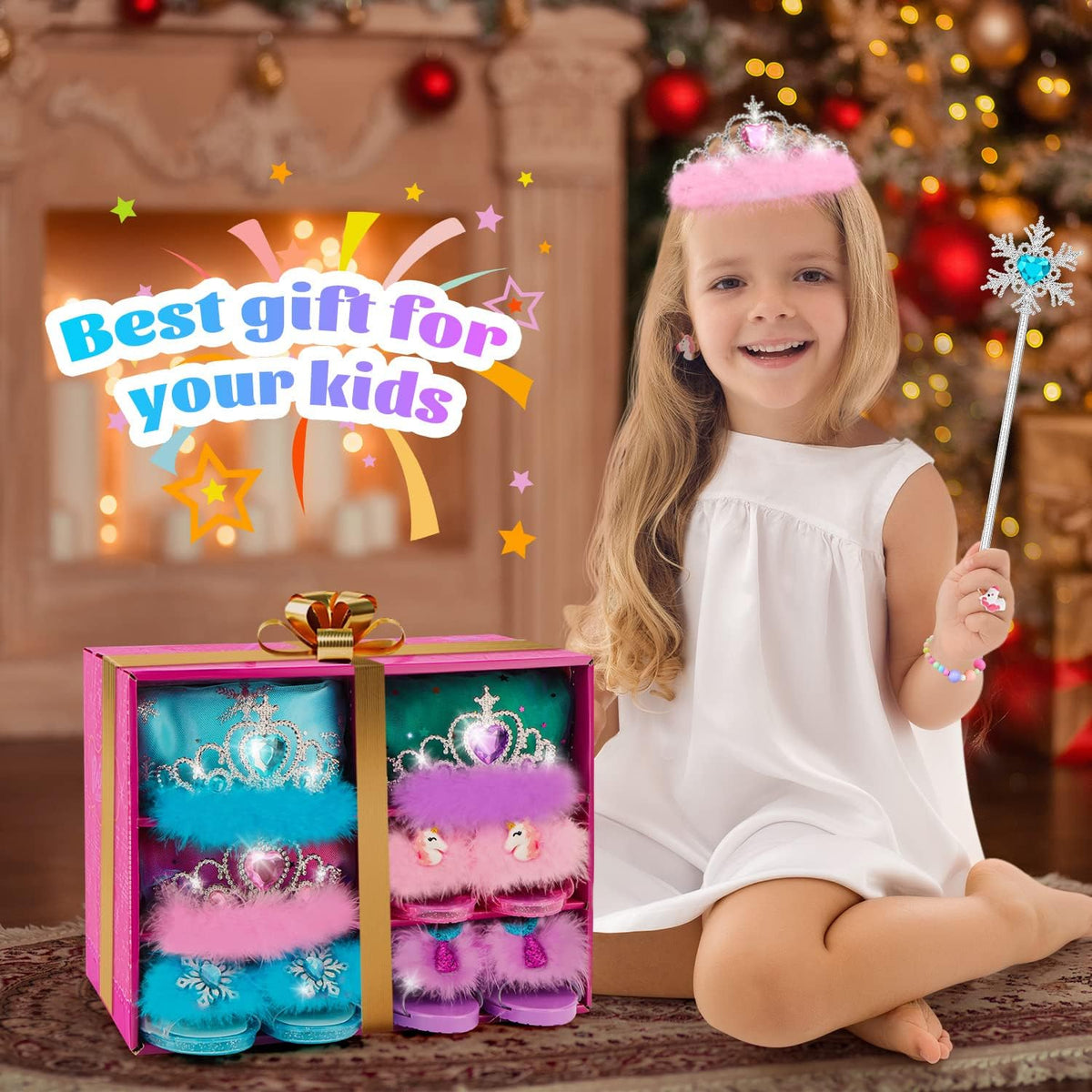 Juego de Zapatos de Vestir de Princesa, Juguetes de Vestir para Niñ...