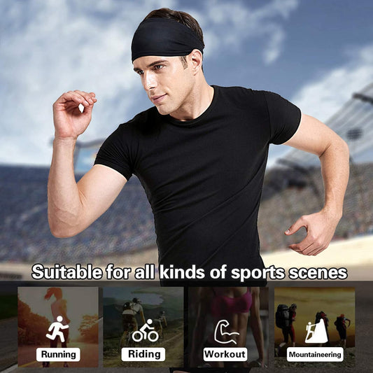 Acozycoo Diadema deportiva para hombre, 5 unidades, para correr, ci...
