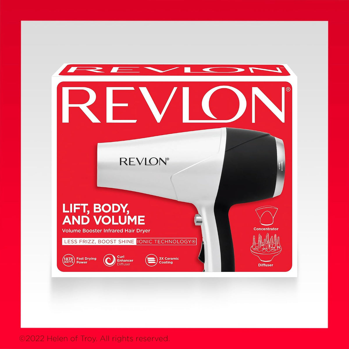 REVLON Volume Booster, Secador de Cabello con Difusor Potenciador d...