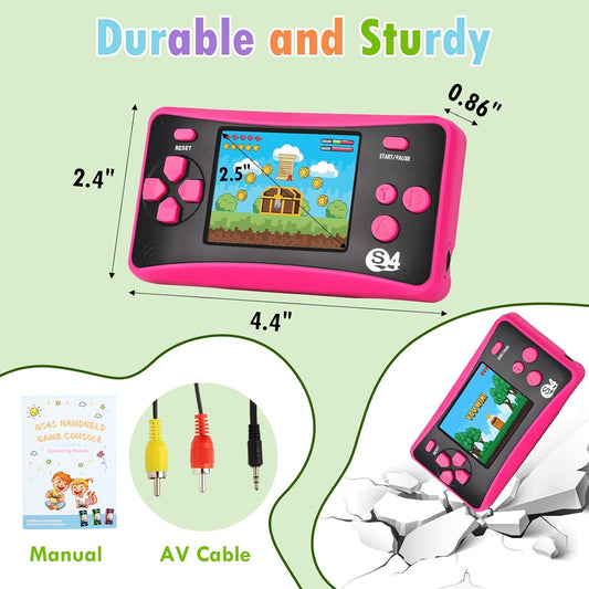 QS4 - Juego portátil de mano para niñas 142 videojuegos incorporado...