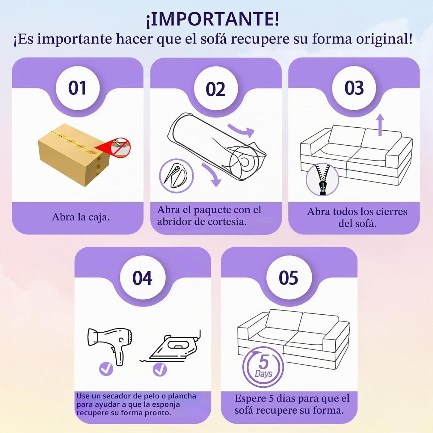 MeMoreCool Sofá de Juego Modular de 10 Piezas Arcoíris que Brilla e...