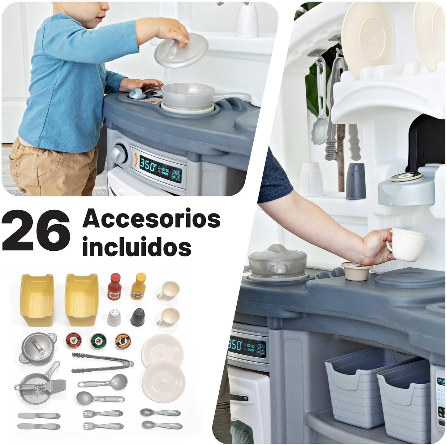 Step2 Fun with Friends - Juego de cocina para niños, cocina para in...