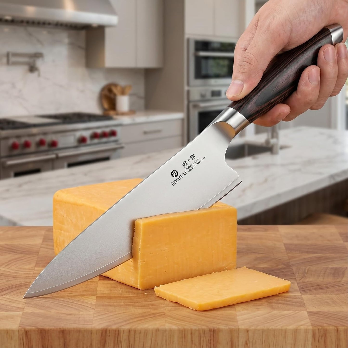 imarku Cuchillo de chef, cuchillo de cocina japonés de 8 pulgadas c...