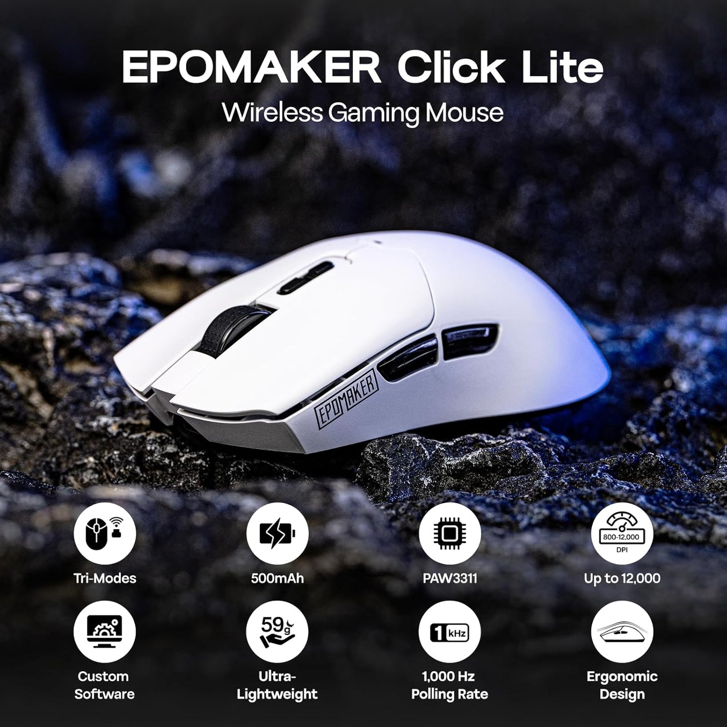EPOMAKER Aula S102 PRO Teclado de membrana para juegos con pantalla...