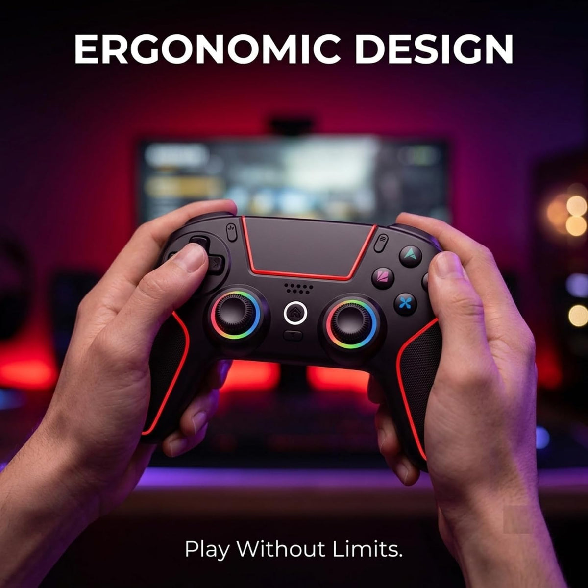 ZORVATEK Mando inalámbrico para juegos compatible con PS5, PC, Xbox...