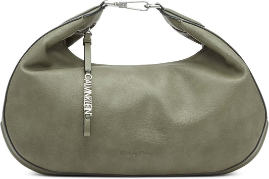 Calvin Klein Bolso de hombro Hobo con cremallera superior de arcilla