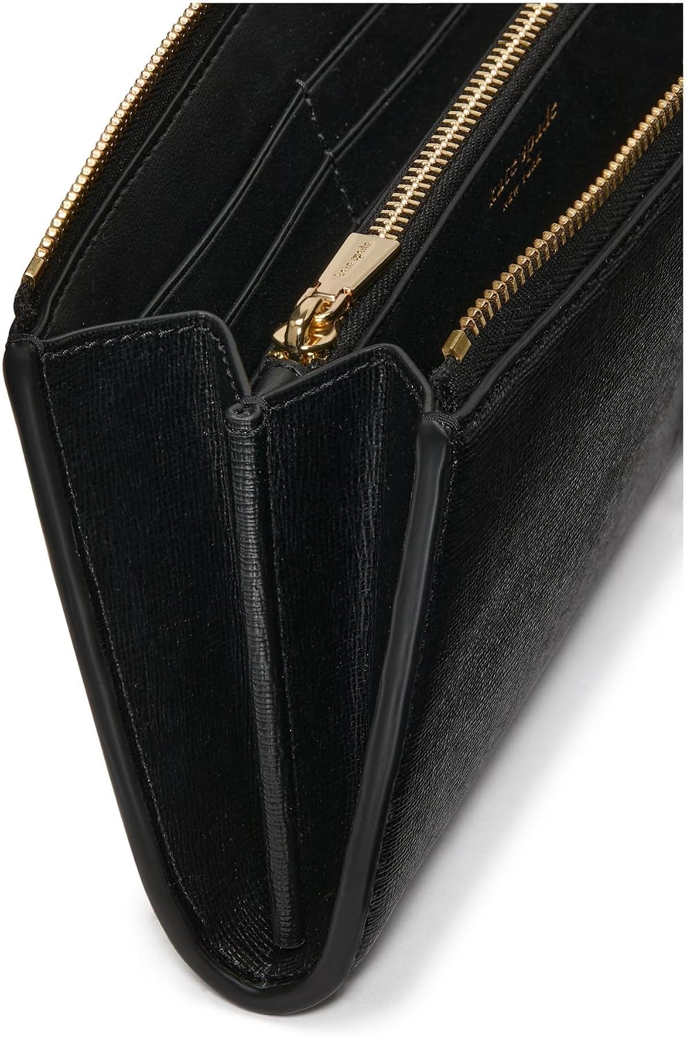 kate spade new york Devin Saffiano - Cartera de piel con cremallera...