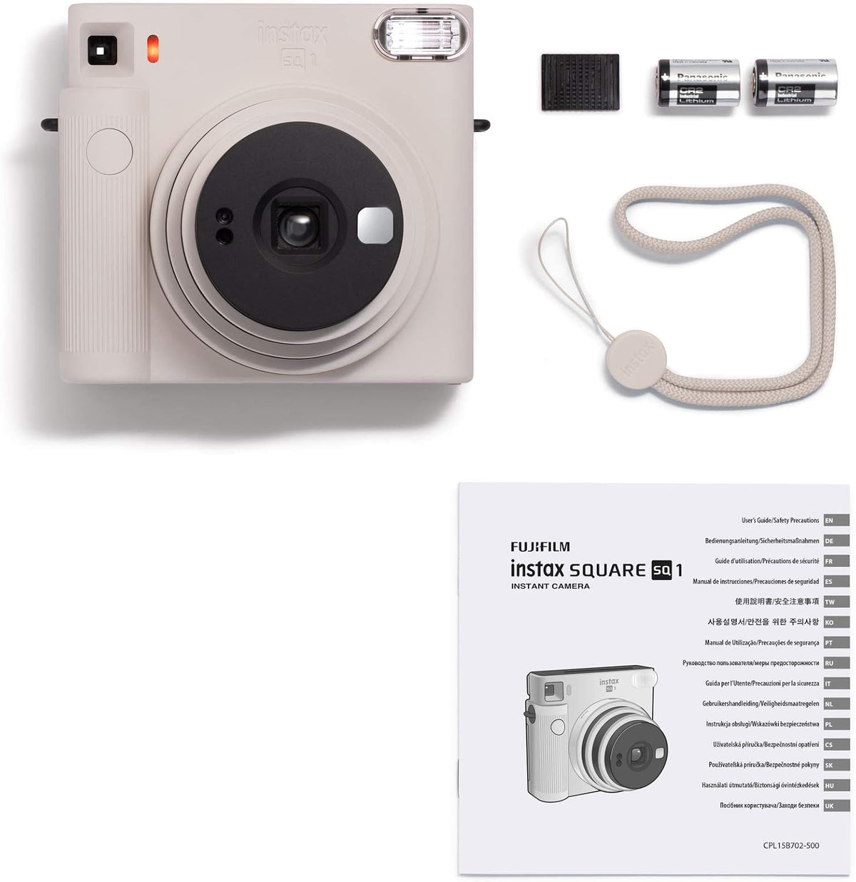 Instax Cámara instantánea Square SQ1, blanco tiza | Modo Selfie de...