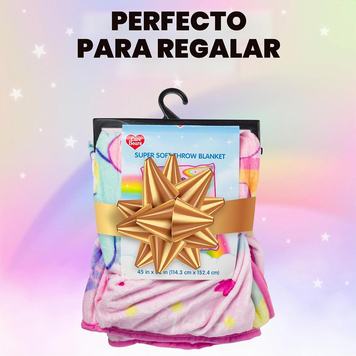 Silver Buffalo Care Bears Rainbow Cosmic Space - Manta de forro pol...