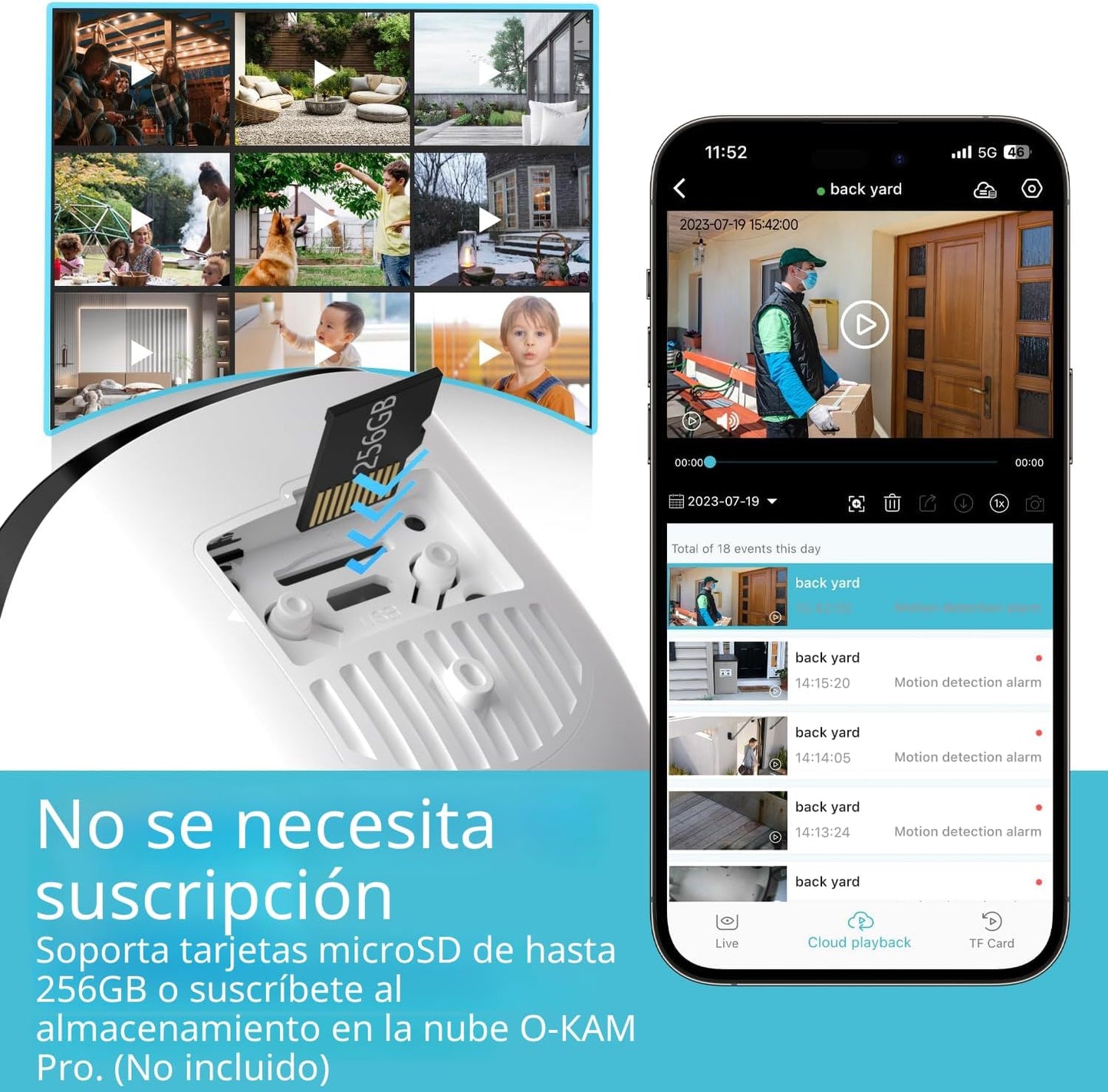 Rraycom Paquete de 4 cámaras de seguridad inalámbricas para exterio...