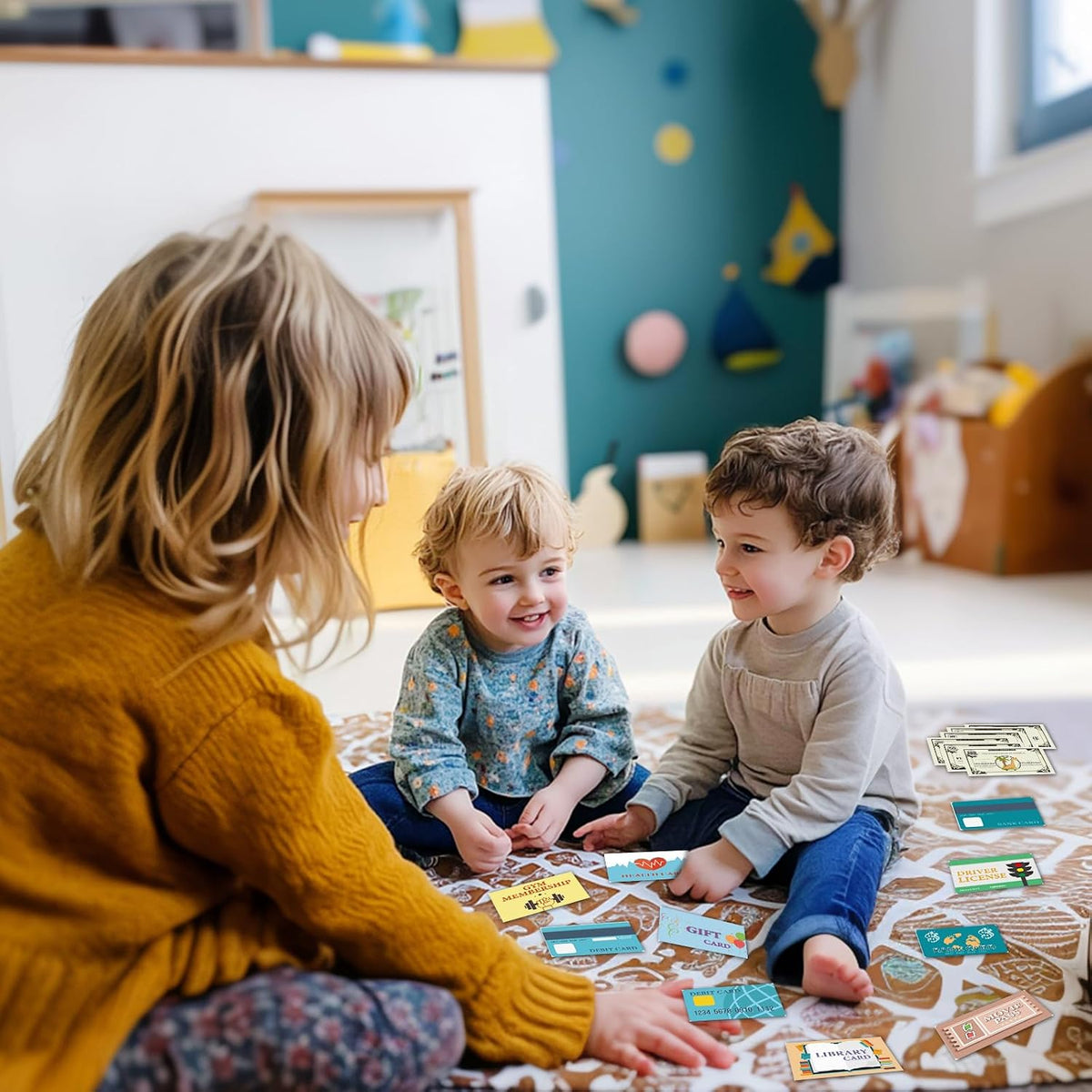 Learn2M Monedero de juego para niños pequeños de 3 a 6 años, mi pri...