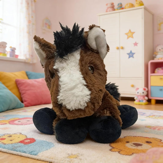 YUKOUQIAN Juguete de peluche de caballo de 8 pulgadas para niñas y...