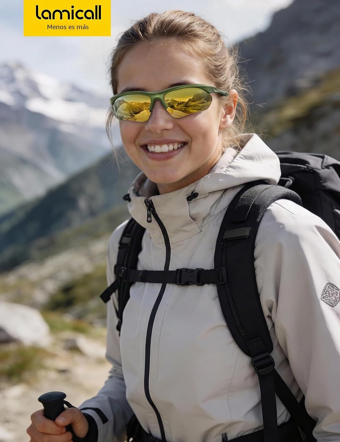 Lamicall Gafas de Sol Deportivas polarizadas de 22 g para Hombres y...