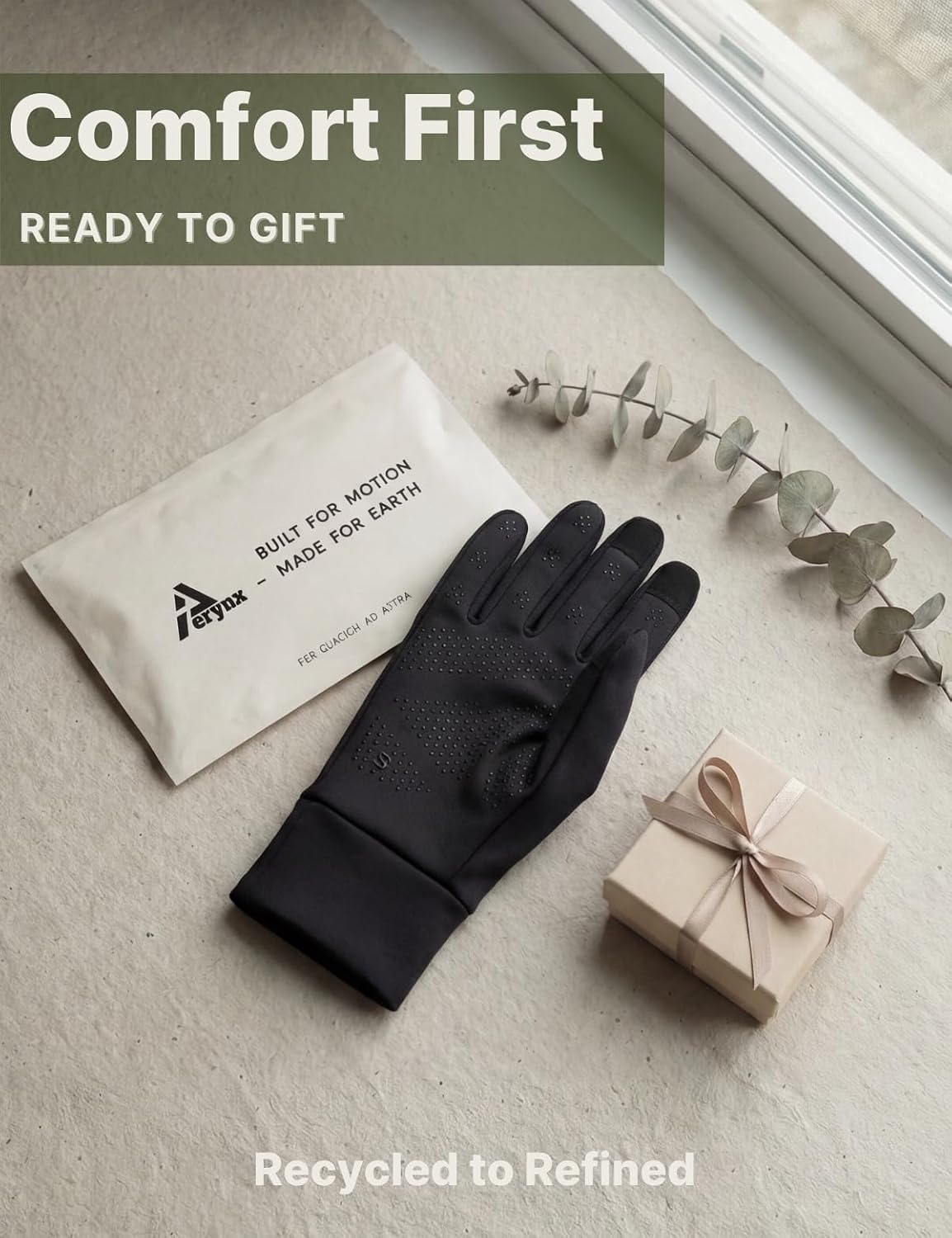 Aerynx Guantes de invierno para mujeres y hombres, para clima frío,...