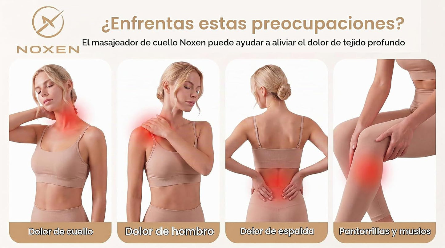noxen Masajeador de cuello inalámbrico mejorado con control remoto...