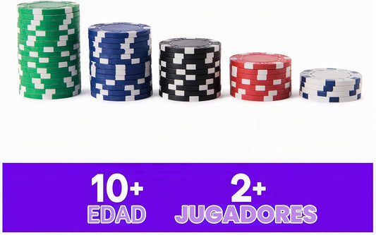 Spin Master Games Cardinal Classics - Juego de póquer (100 piezas)...