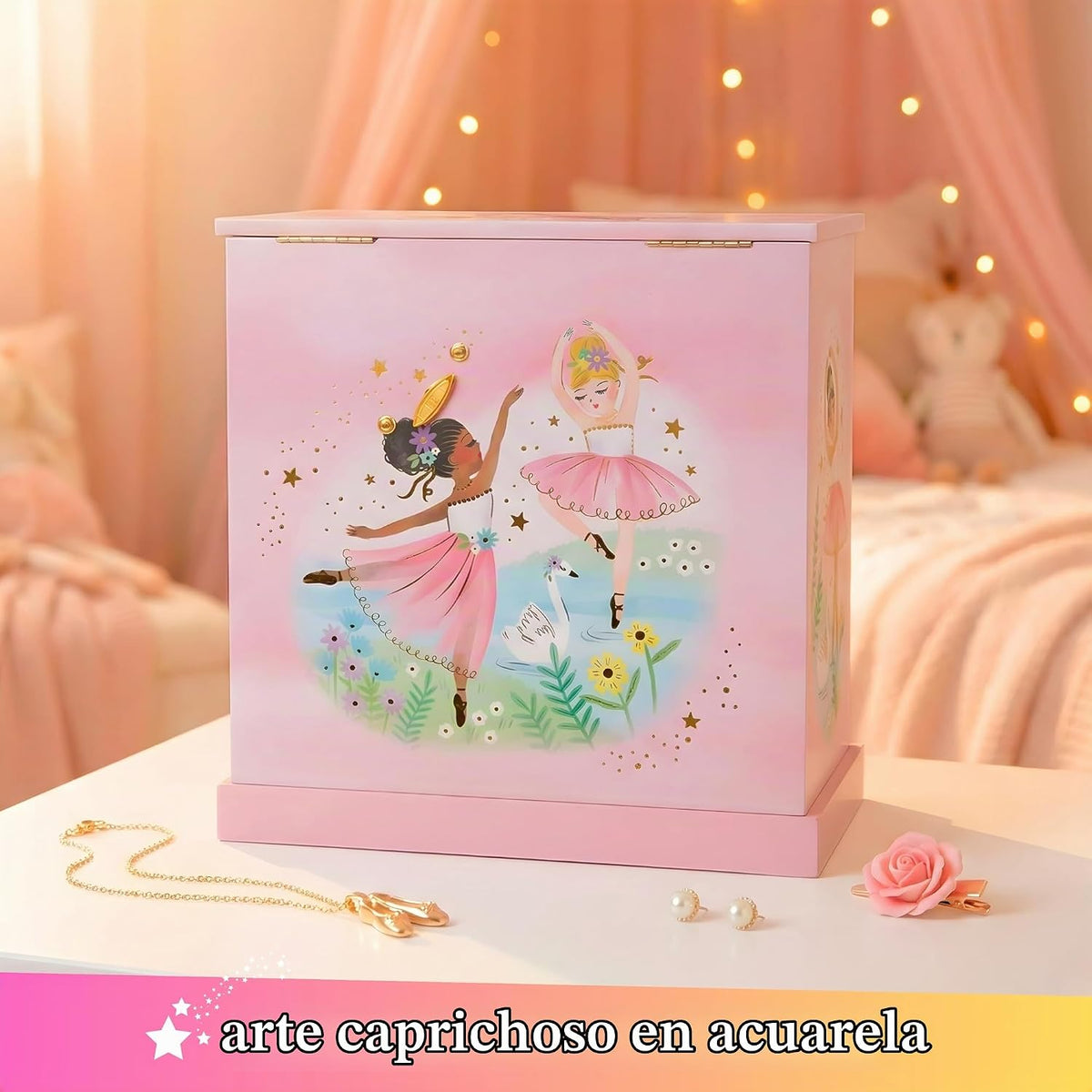 Giggle & Honey® Joyero musical de bailarina para niñas | Juguet...