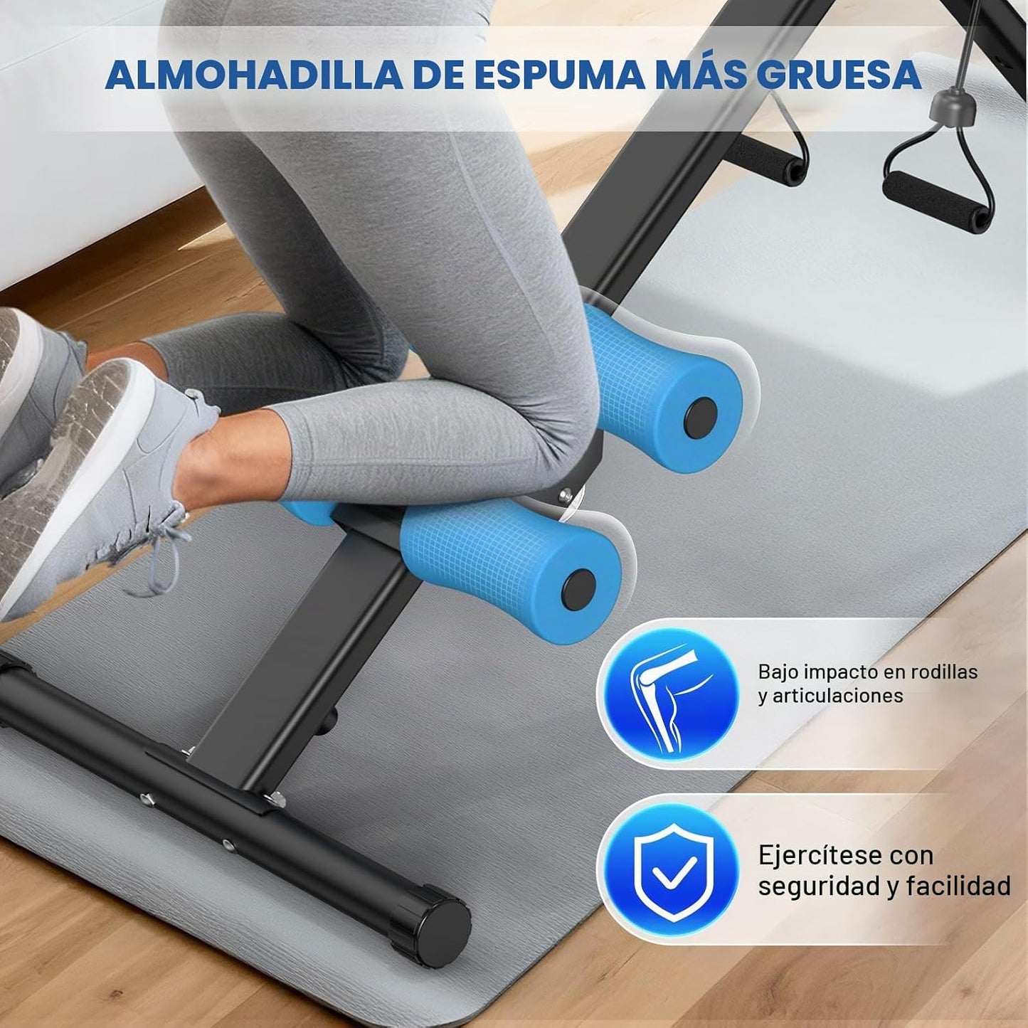 DERACY Máquina de entrenamiento abdominal ajustable para abdominale...
