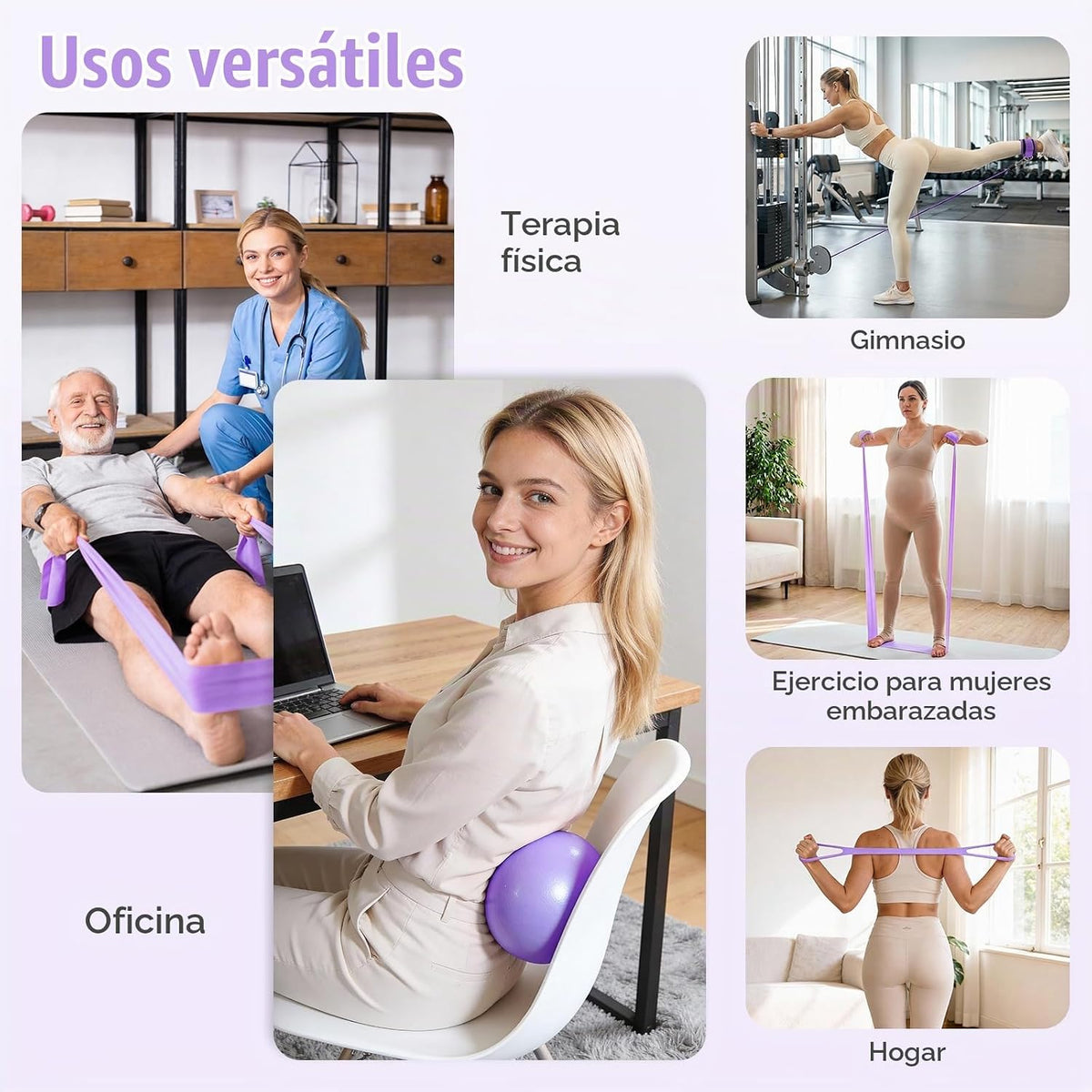 Kit de Pilates, Equipo de Pilates para Entrenamientos en casa, Kit...