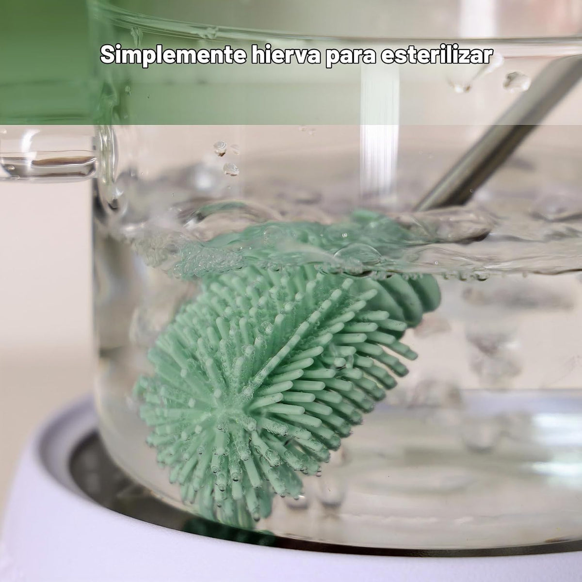 haakaa Cepillo de Limpieza Cepillo de Silicona para Biberones de Do...