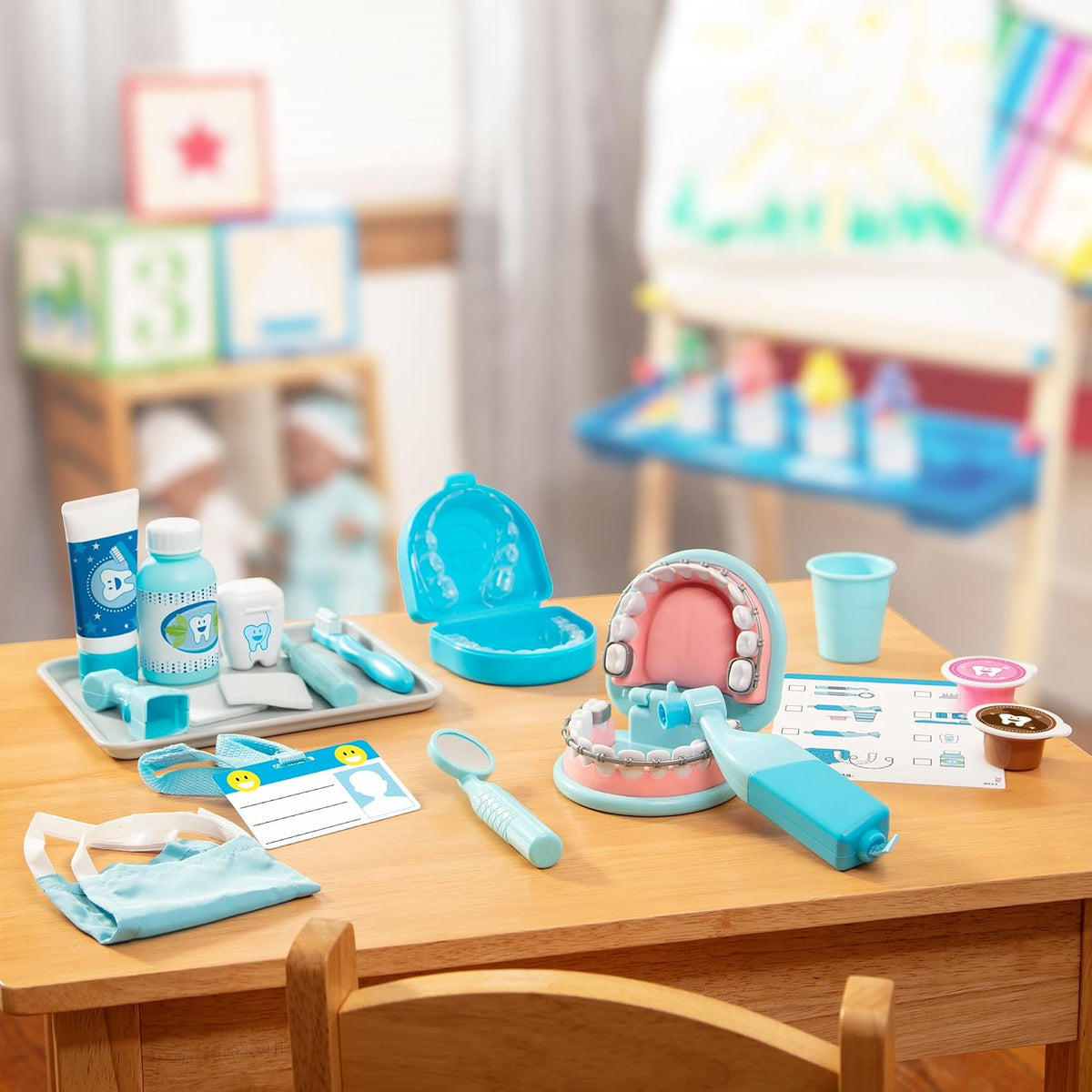 Melissa & Doug - Juego de dentista Super Smile con conjunto de...