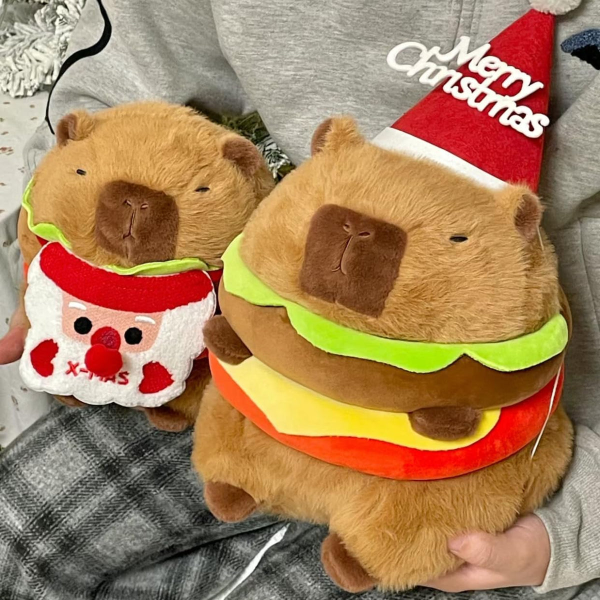 CHDBLOCK Peluche de Capibara Hamburguesa - Peluche de Capibara Boni...