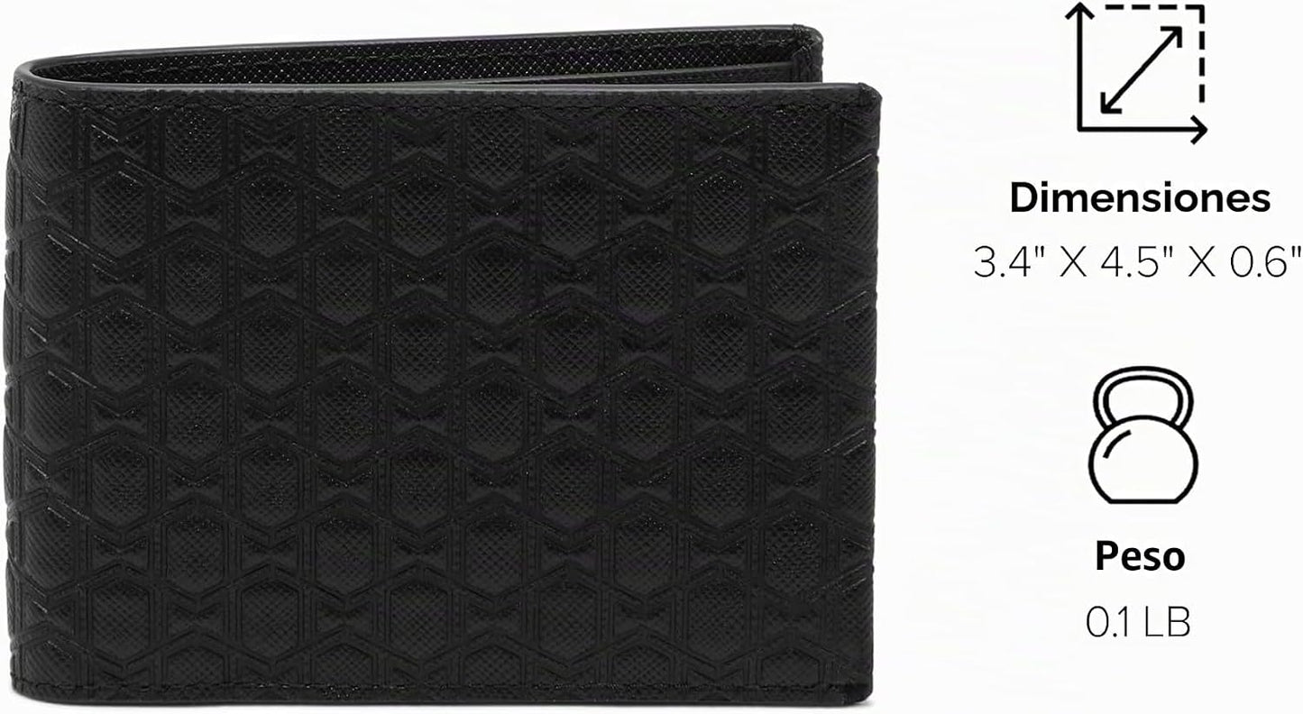 TUMI - Billetera doble Nassau - Tarjetero de cuero premium para hom...