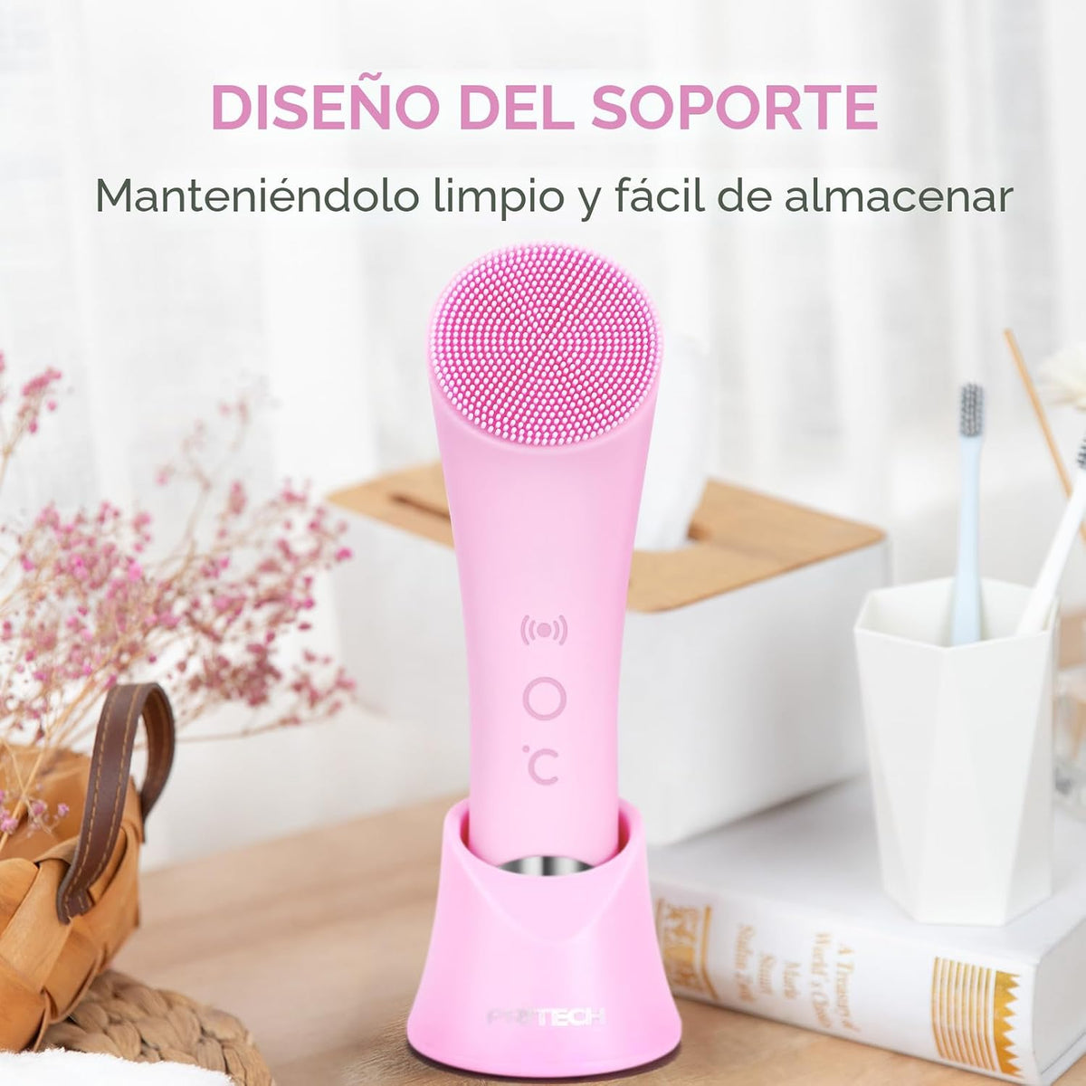 PRITECH Cepillo de Limpieza Facial, Depurador Facial de Silicona Re...