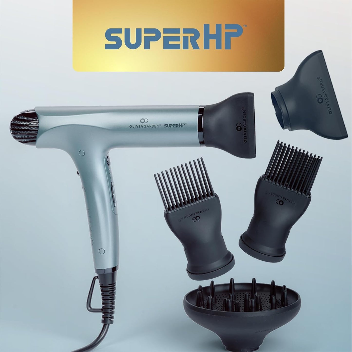 Olivia Garden Secador de pelo profesional SuperHP de 1875 W para to...