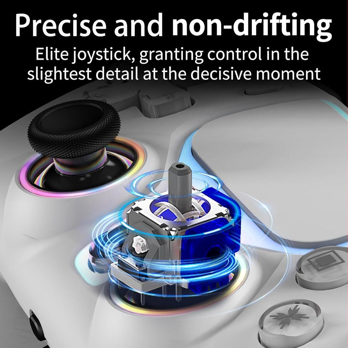 Controlador inalámbrico NBCP para PS5\/Pro\/Slim\/PC, joystick y di...