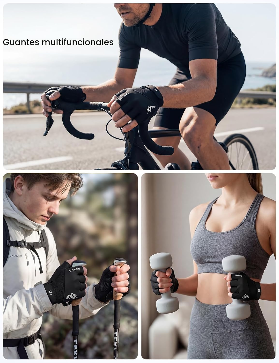 Lamicall Guantes de bicicleta para hombres y mujeres \u2013 [almoha...