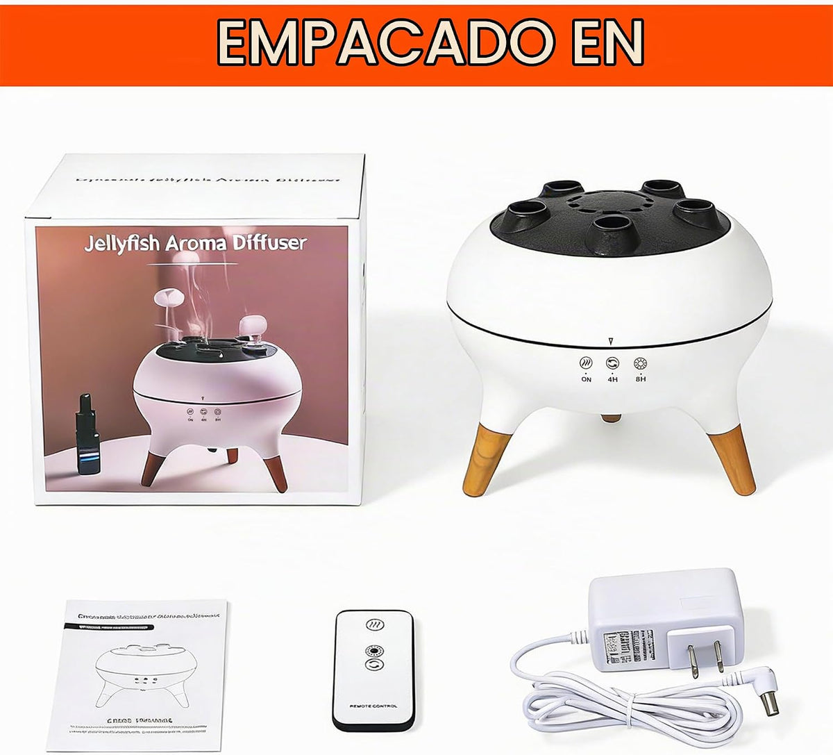Akpsid Difusor de aceite esencial Medusa Humidificador remoto Ctrl...