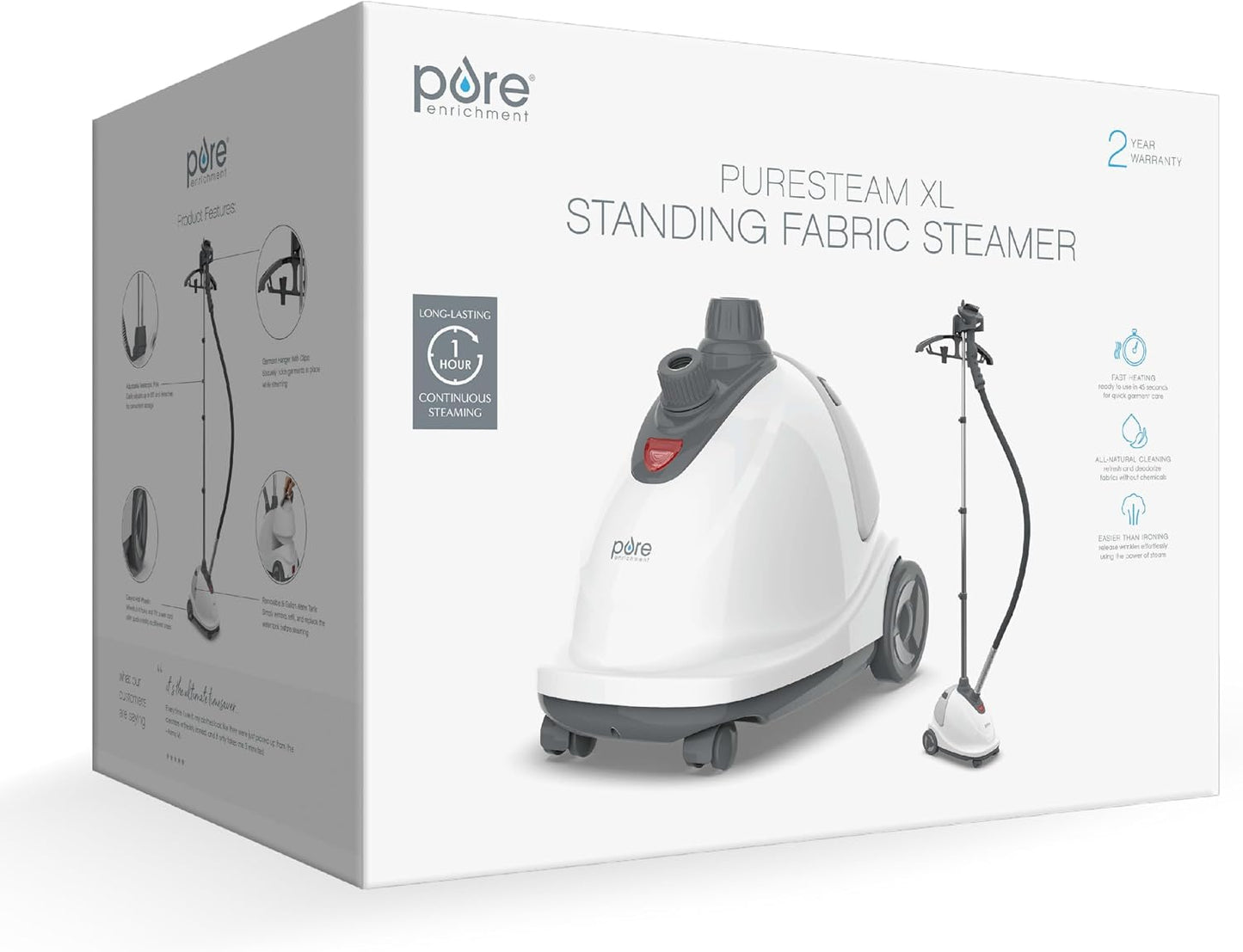 Pure Enrichment PureSteam XL - Vaporizador de tela de pie \u2013 re...