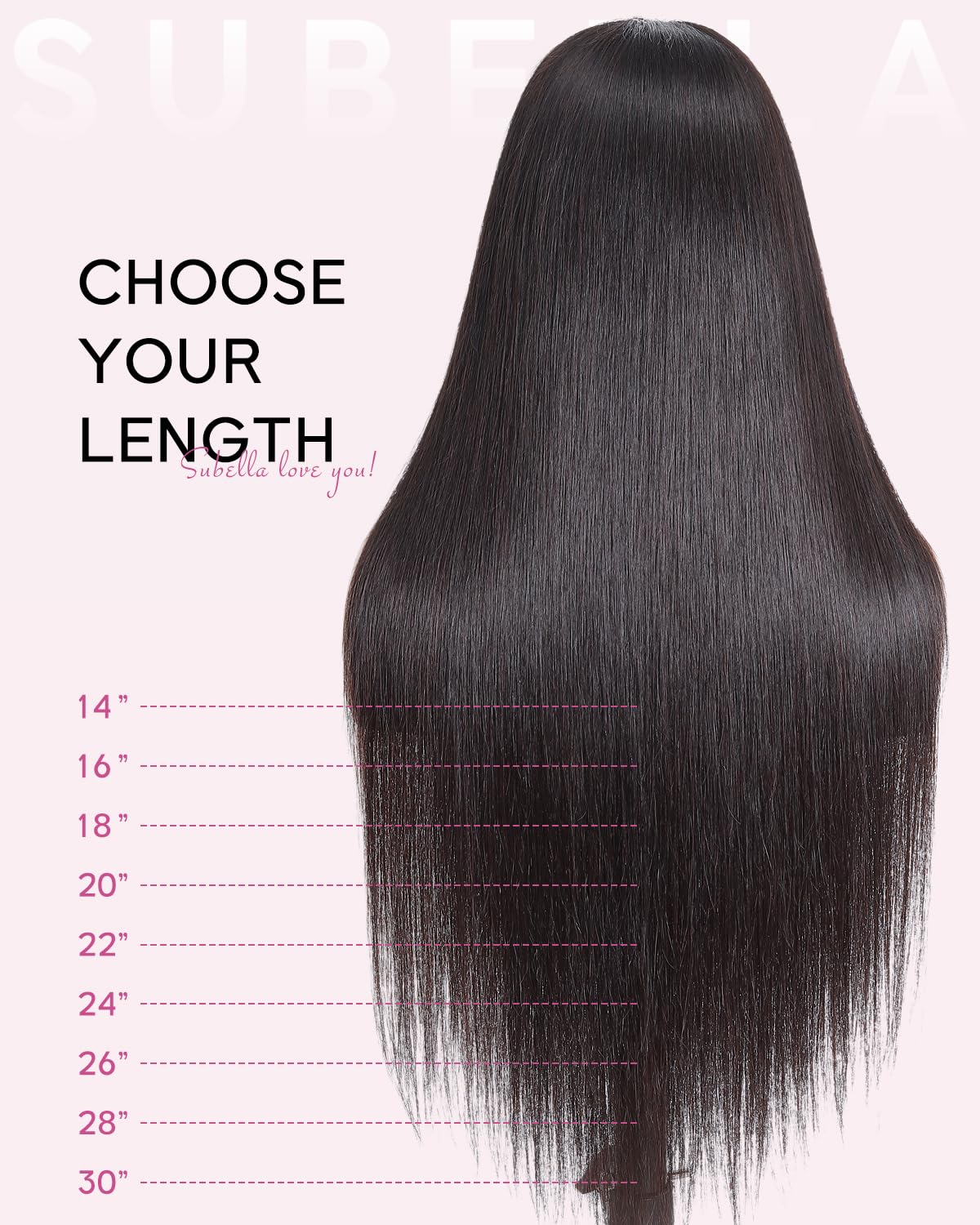 Subella 12A pelucas de encaje frontal HD de cabello humano con líne...