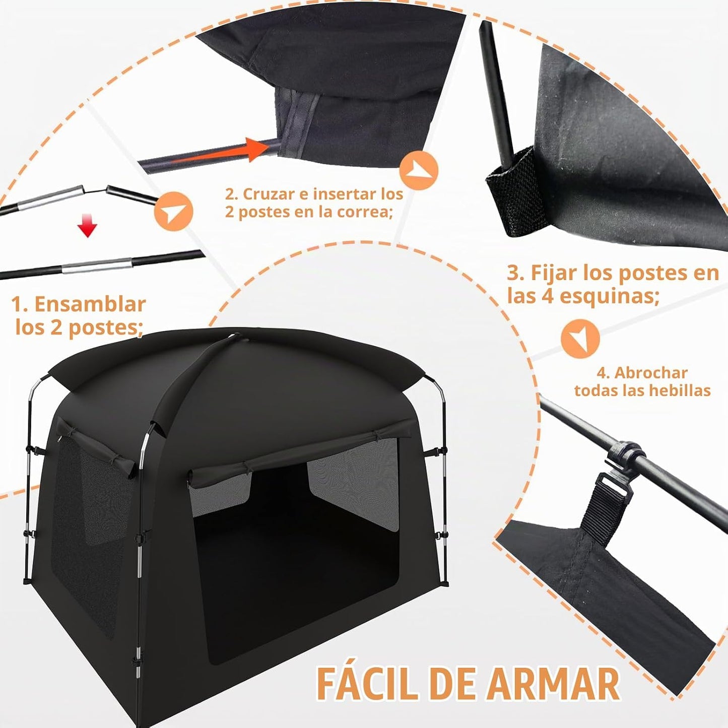 AYAMAYA Tienda de campaña para interiores, toldo de cama para niños...