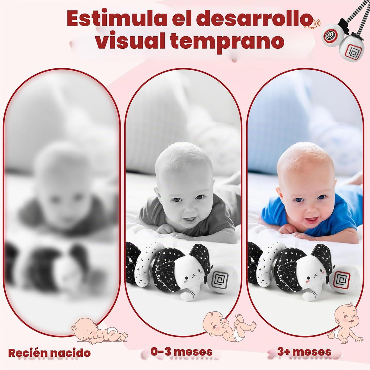 URMYWO Juguetes de asiento de coche en espiral para bebés de 0 a 6...