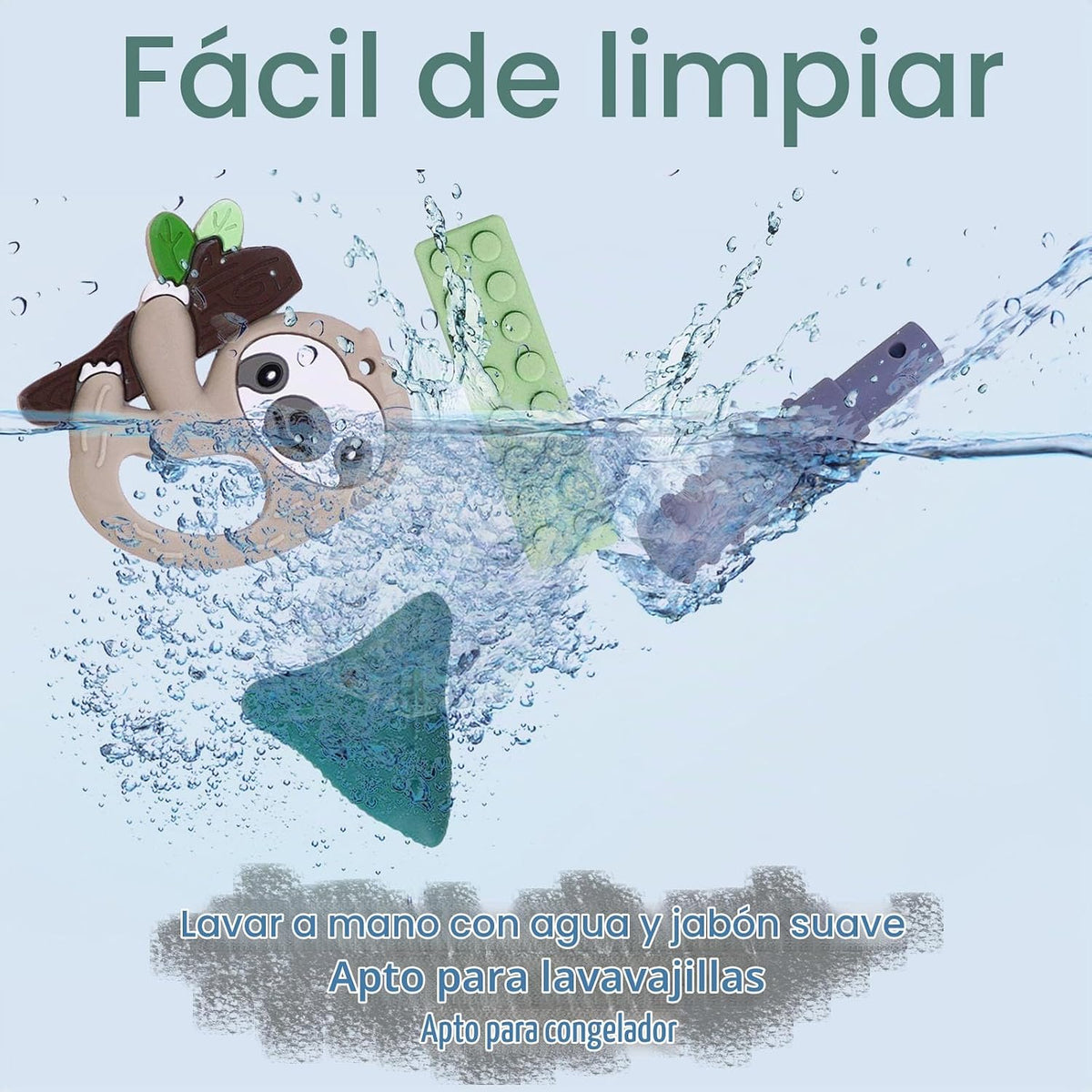 Collares masticables para niños sensoriales, 6 unidades, collares m...