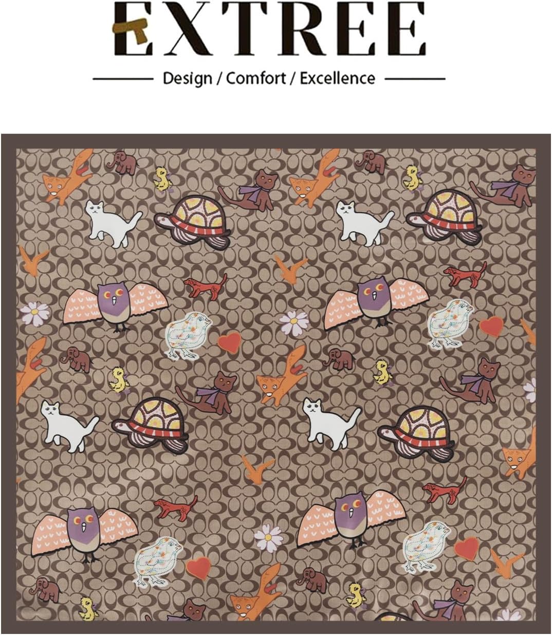EXTREE Bufandas de corbata de diseño de moda para mujer - Bufanda p...