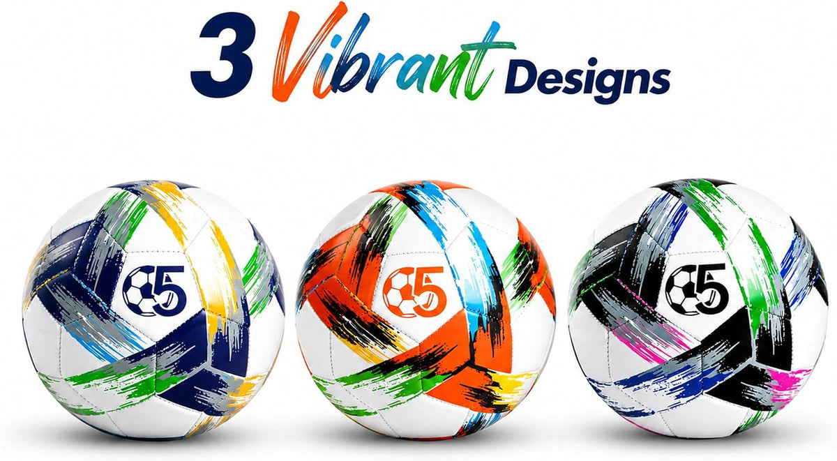 Innotoys Balón de fútbol tamaño 5, tamaño 4, tamaño 3, desinflado,...