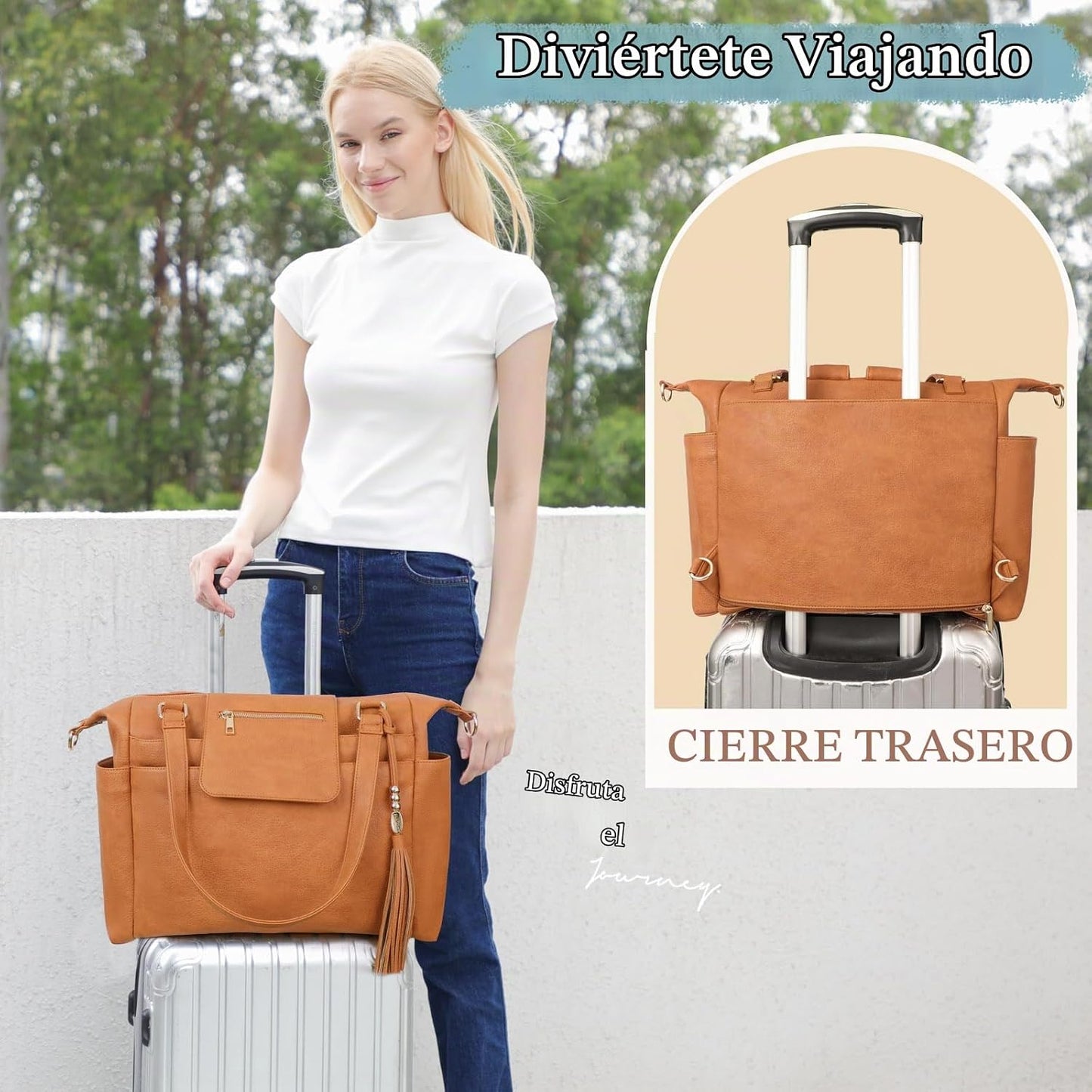 Omanmoli Bolso de Pañales de Mano Bolso de Piel para Pañales de Gra...