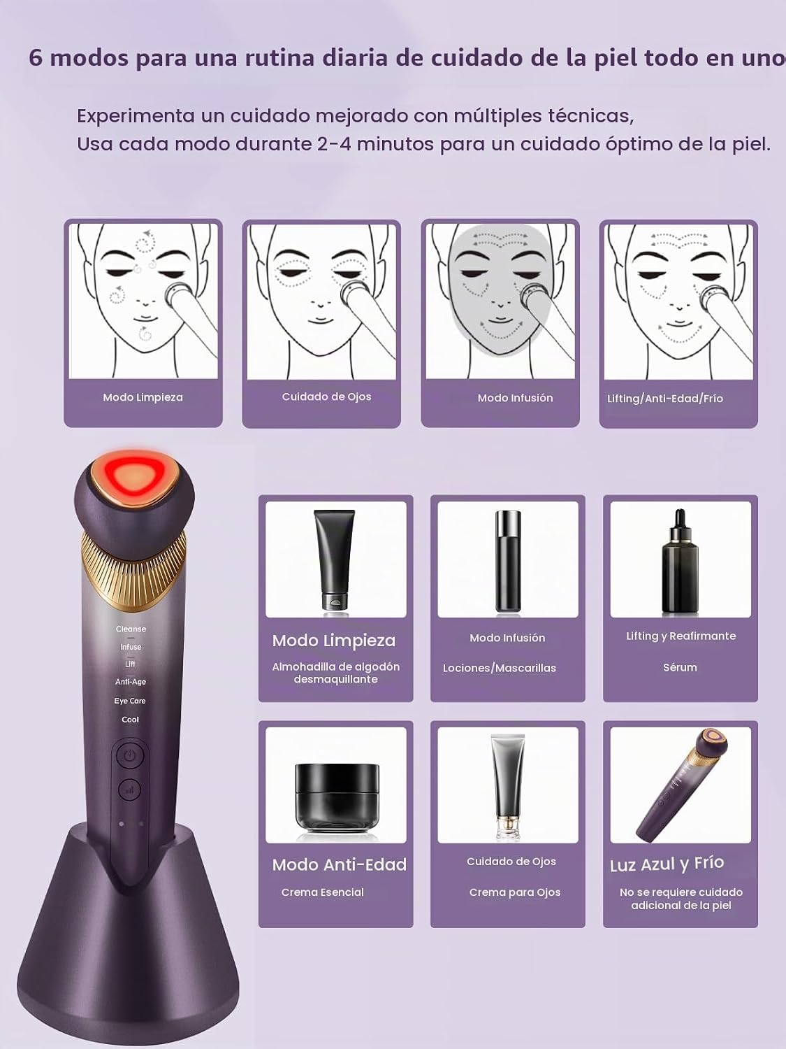 Yuonry Desafiante a la edad 6 en 1: elevación y firmeza de ojos, ca...