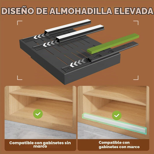 Seinloes Paquete de 4 Organizadores Expandibles (38.3 cm-66.8 cm) p...