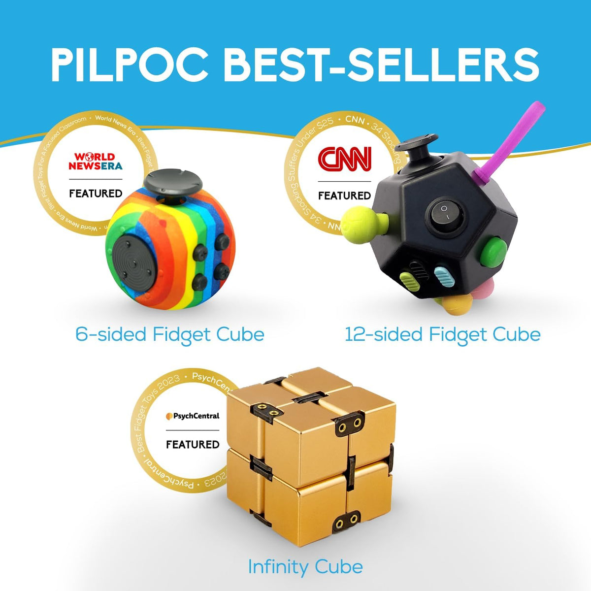 PILPOC - Cubo para la ansiedad theFube, Dodecágono con 12 lados \u2...