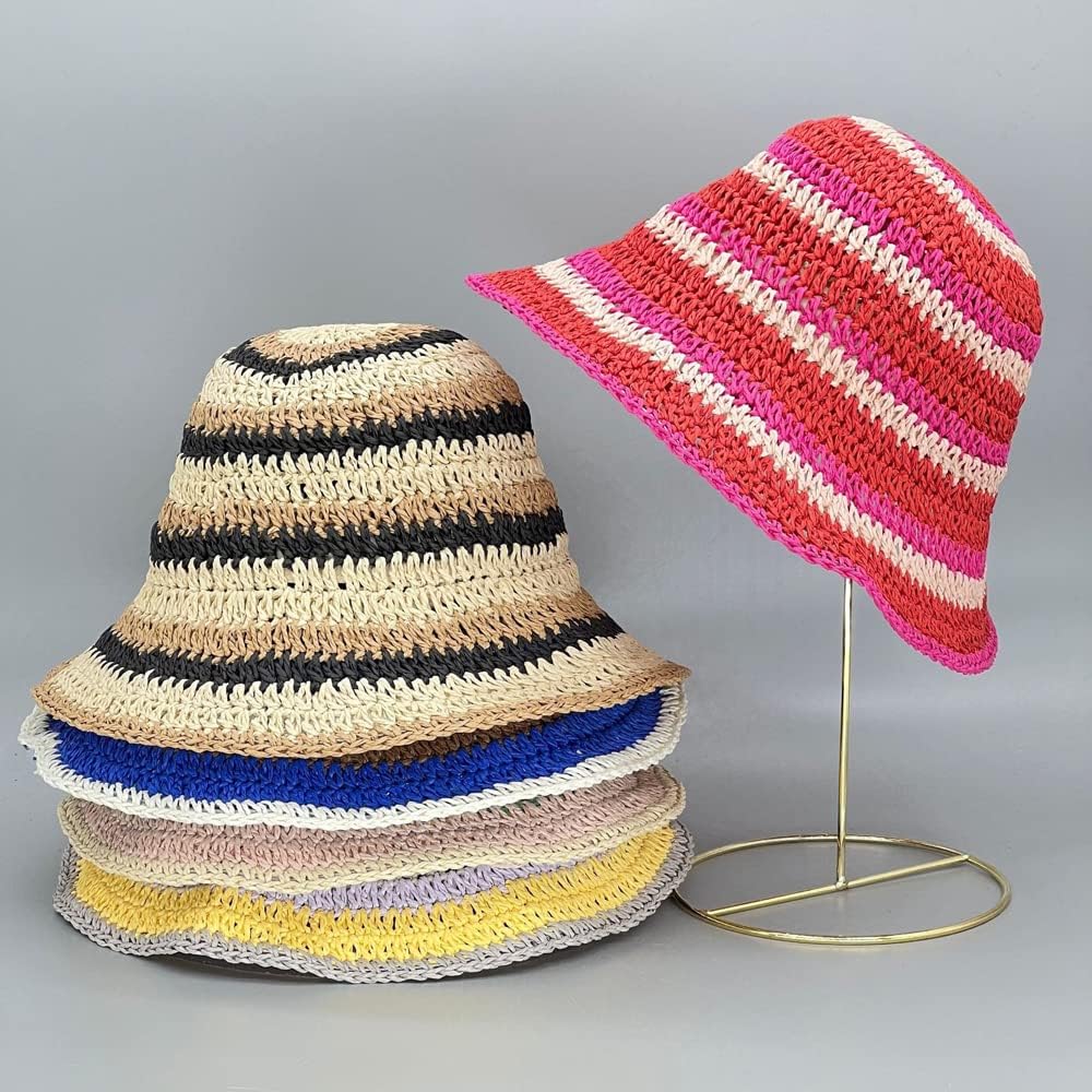 WITHMOONS Sombrero plegable del cubo del bolo del verano del ganchi...