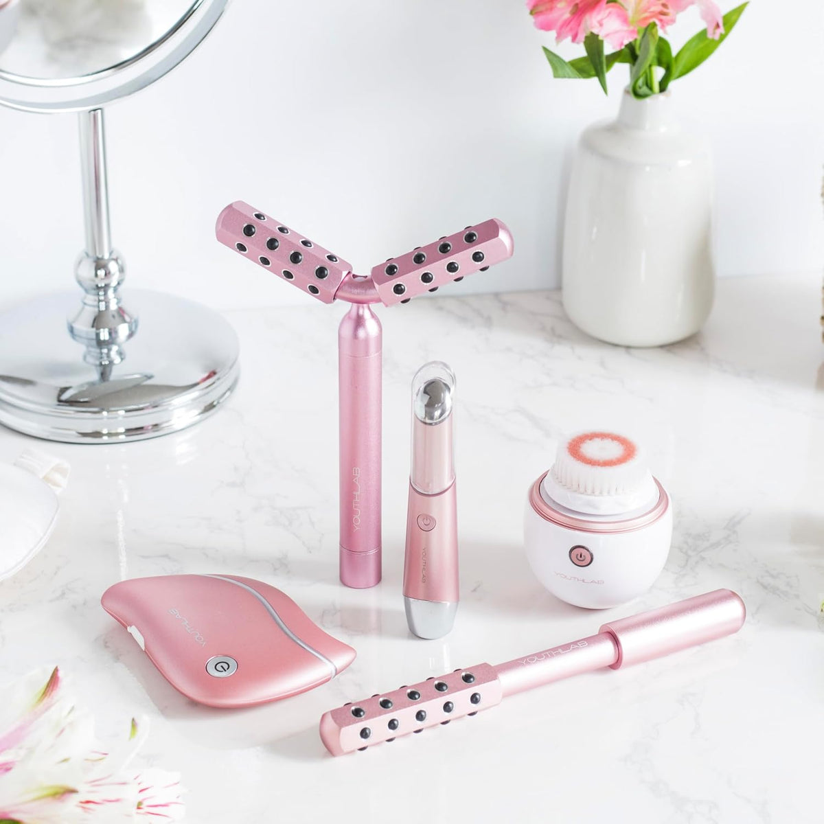 YOUTHLUX ProSculpt - Masajeador facial Gua Sha calentado, herramien...
