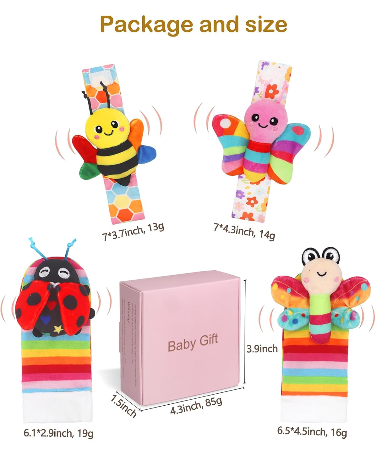 Bloobloomax Juguetes de sonajeros para bebés de 0 a 12 meses, jugue...