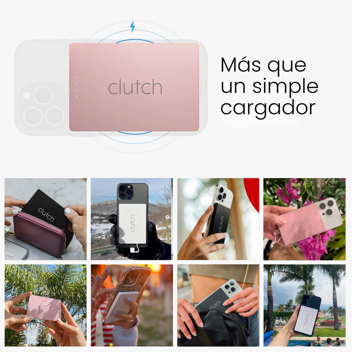 Clutch Cargador Portátil Pro para iPhone para Viajes 5000 mAH Aprob...