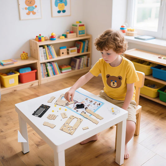 ScienSta Consola de juegos fácil de montar, manualidades de constru...