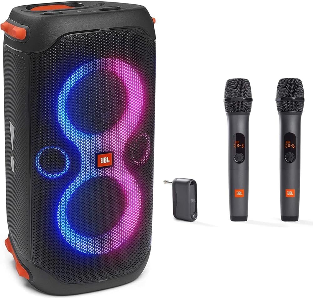 JBL PartyBox 110 - Altavoz portátil para fiestas con luces integrad...