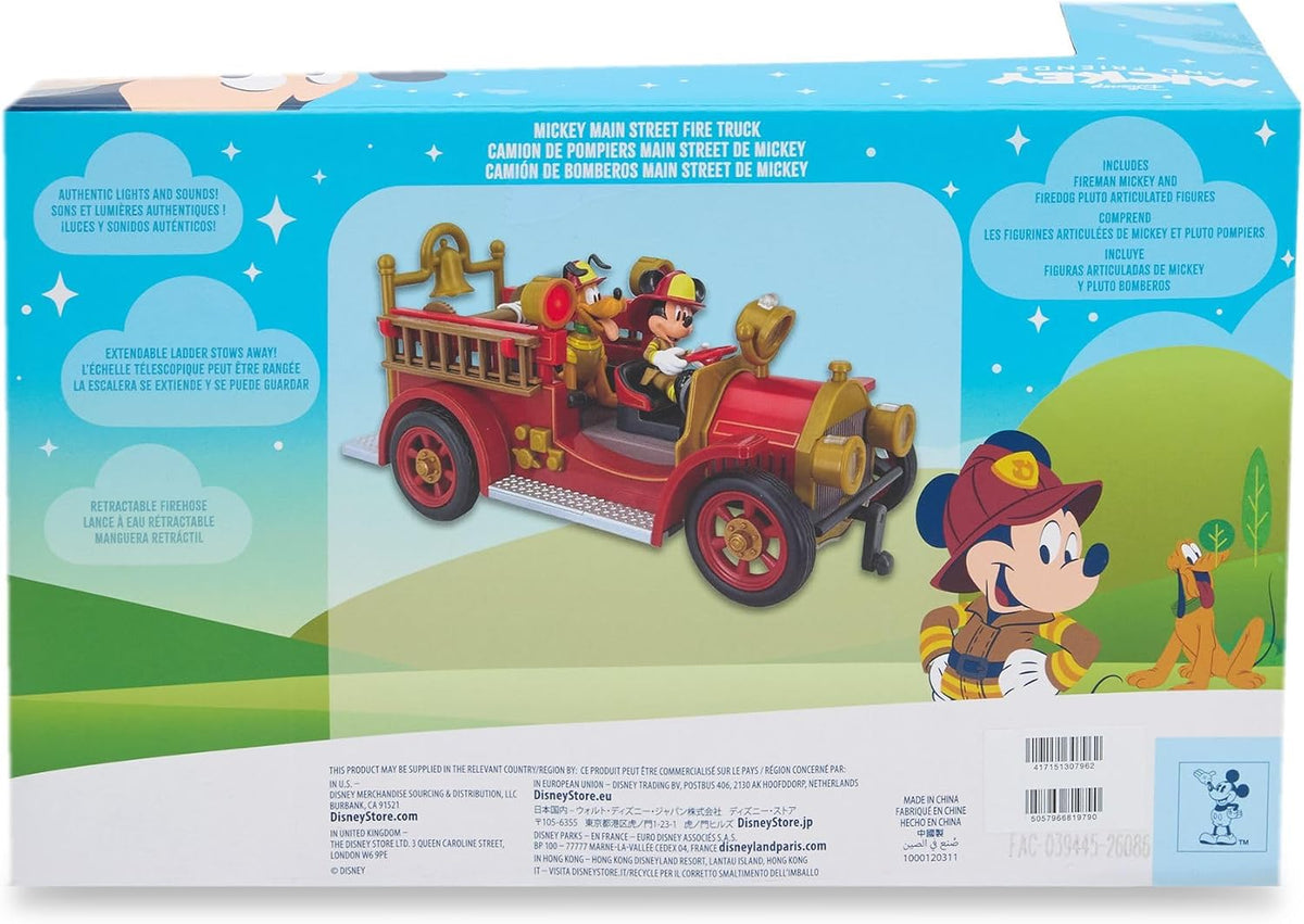 Camión de bomberos de Main Street, juguete oficial de Mickey Mouse...
